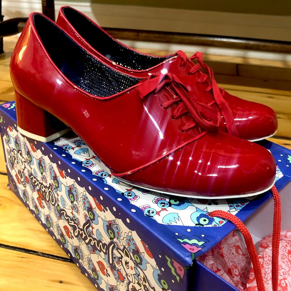 Irregular Choice Red Patent Heels